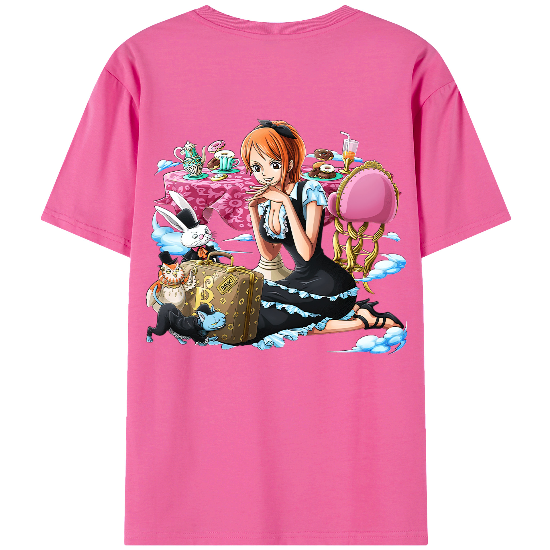 （画像用） ワンピース ナミ ONE PIECE Nami レディース半袖Tシャツ(バックプリント)